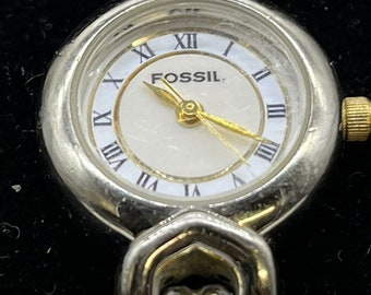 Vintage Fossil Floating Gear Watch - Rare 1990s Fossil Green  display picture 1