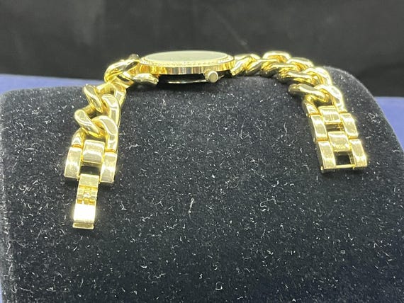 Rhinestone Decor Round Pointer Quartz Watch - image 3