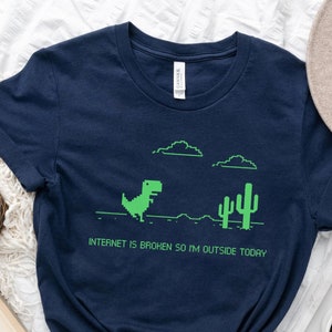 Offline T-Rex Game - Google Dino Run Kids T-Shirt for Sale by Livity
