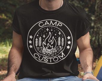 Custom Camp Shirt, Camping Shirt, Camp Gifts, Camp Crew Shirt, Camping Group Tee, Camping Shirts for Women, Men, Family, Friends