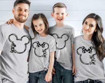 Disney Family Shirt, Family Disneyworld Shirt, Mickey Sketch Shirt, Disneyworld Trip TShirt, Mickey Couple Tee, Disney Vacation Matching Tee