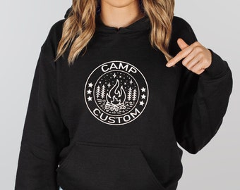 Custom Camp Hoodie, Camping Shirt, Camp Gifts Hoodie, Camp Crew Hoodie, Camp Custom Shirt, Camping Buddie Hoodie, Friend Camping Hoodie