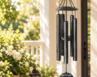Personalized Wind Chime,Custom Wind Chime,Memorial Wind Chime,Sympathy Gift, Anniversary Gift, Housewarming & New Home Gift,Remembrance Gift