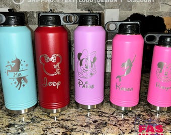 Personalized Kids Water Bottle, School Water Bottle, Custom Name Cup, Tumbler for Kids, Water Bottles for Boys Girls, Back to School Gift