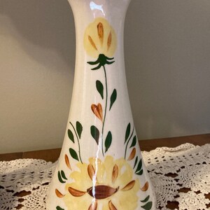 Blue Ridge "Flo" China Vase, Ruffle Top Floral Vase, 1930s-40s