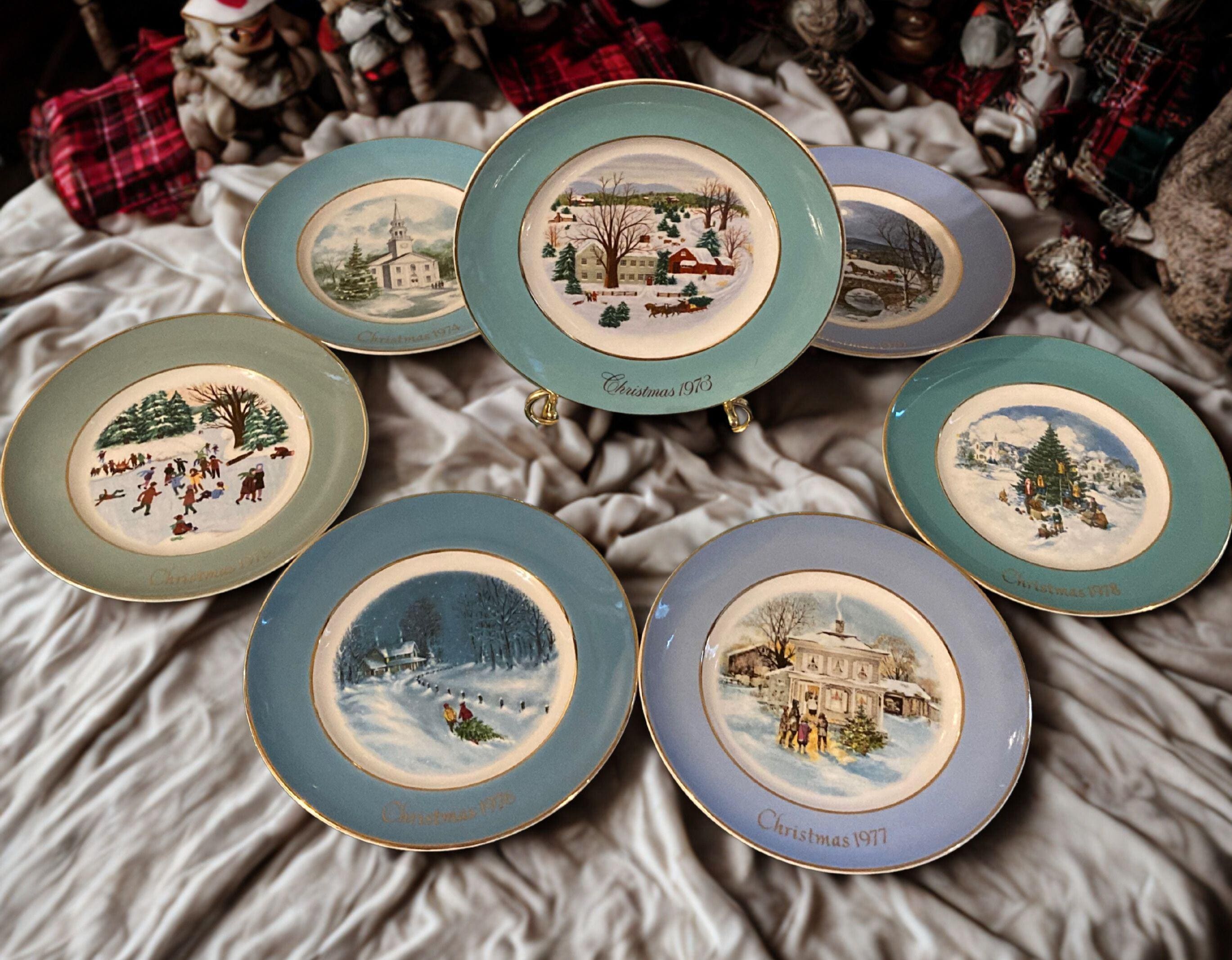 Avon Christmas Plates - Etsy