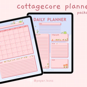 Cottagecore Digital Planner, Goodnotes Planner, iPad Planner Daily Planner, Monthly Planner, Notability Planner, Anime Planner, 2023 Planner