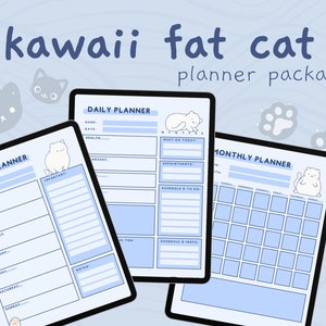Fat Cat Planner, Digital Planner, Goodnotes Planner, Kawaii Planner, Anime Calendar, Anime Planner, 2023 Planner, Manga Planner and Calendar