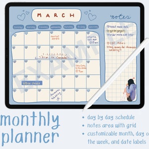 Digital Planner, Goodnotes Planner, iPad Planner, Daily Planner, Monthly Planner, Notability Planner, Anime Planner, 2023 Planner