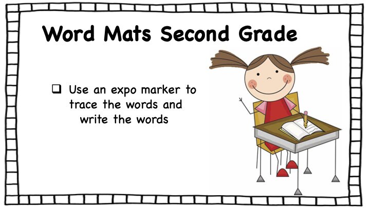 Second Grade Sight Word Trace/write Mats - Etsy
