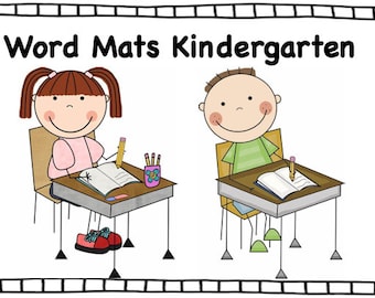 Kindergarten Sight Word Trace/Write Mats