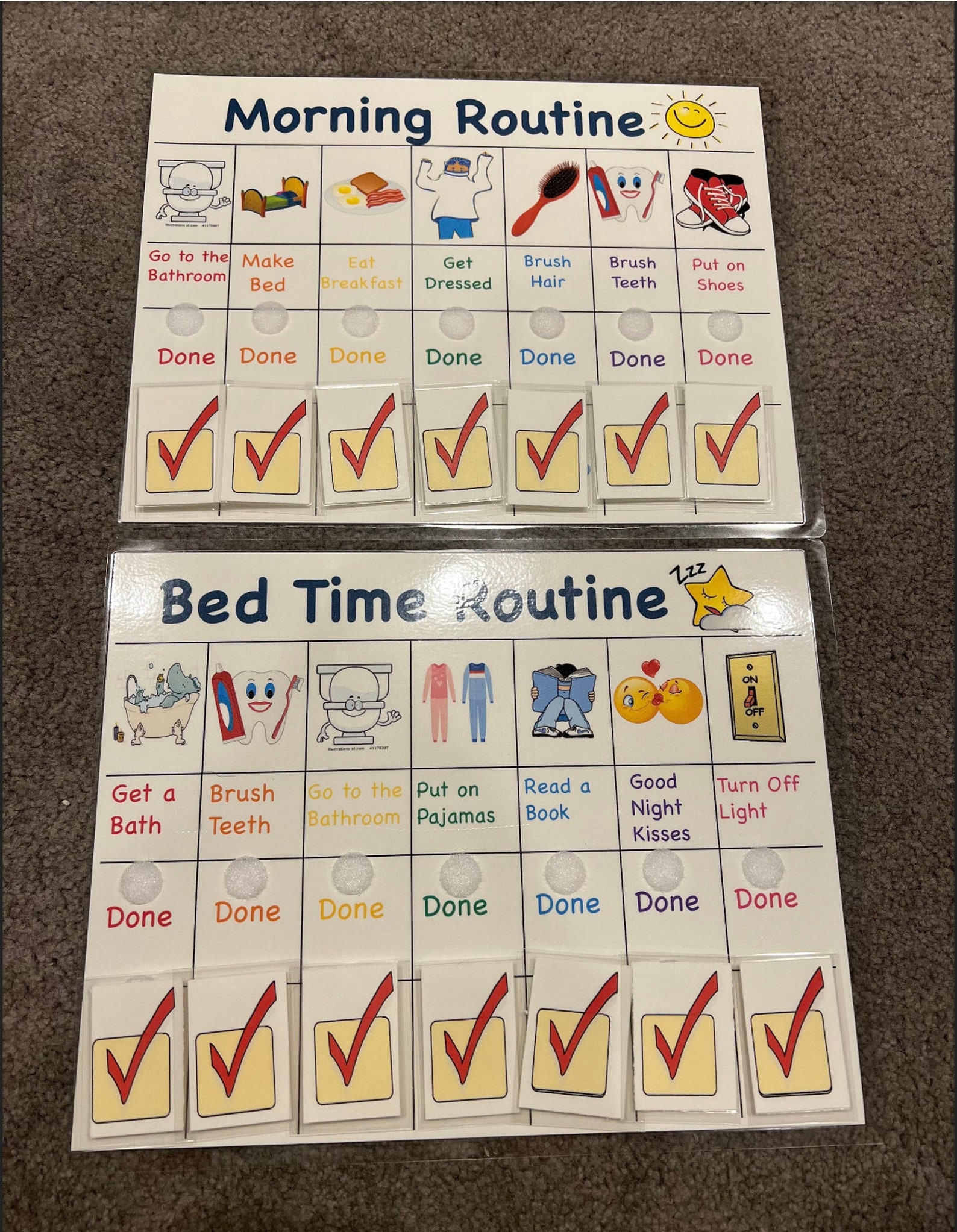 Editable Copy of Morning and Bed Time Routines (you Download File and ...