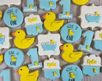 Rubber Ducky Theme Cookies