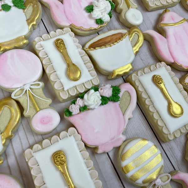 Tea Cup Cookies Etsy