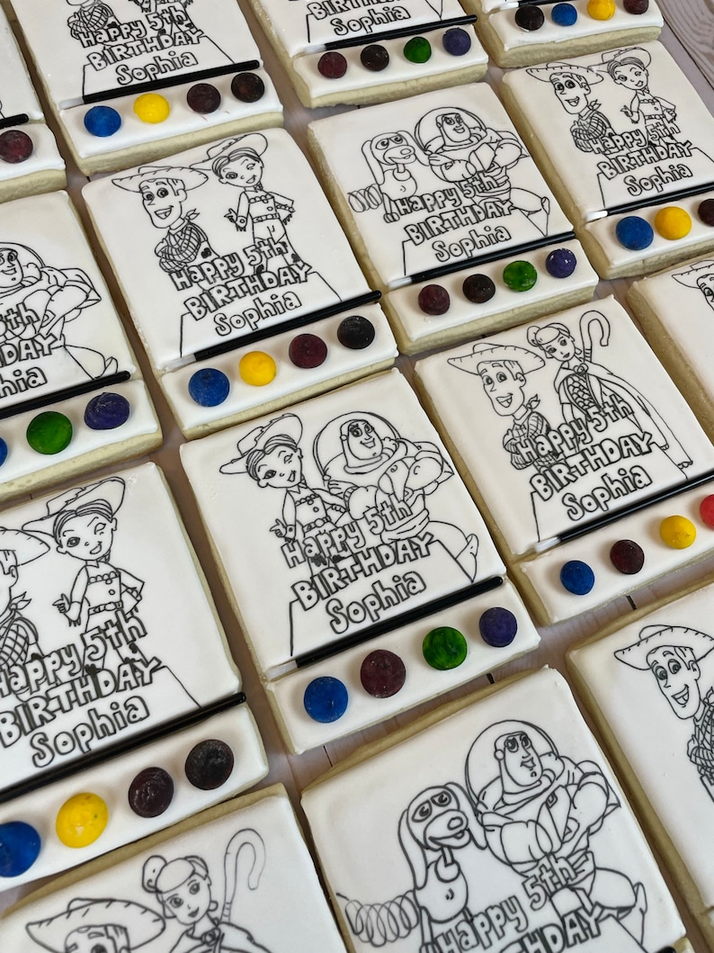 Paint Your Own Cookies Personalized for Your Theme Etsy