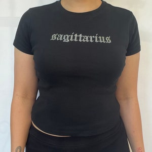 Tee-shirt bébé strass Sagittaire, cadeau d’anniversaire Sagittaire, T-shirt pour signe astrologique Sagittaire, cadeau d’anniversaire pour signe stellaire Sagittaire