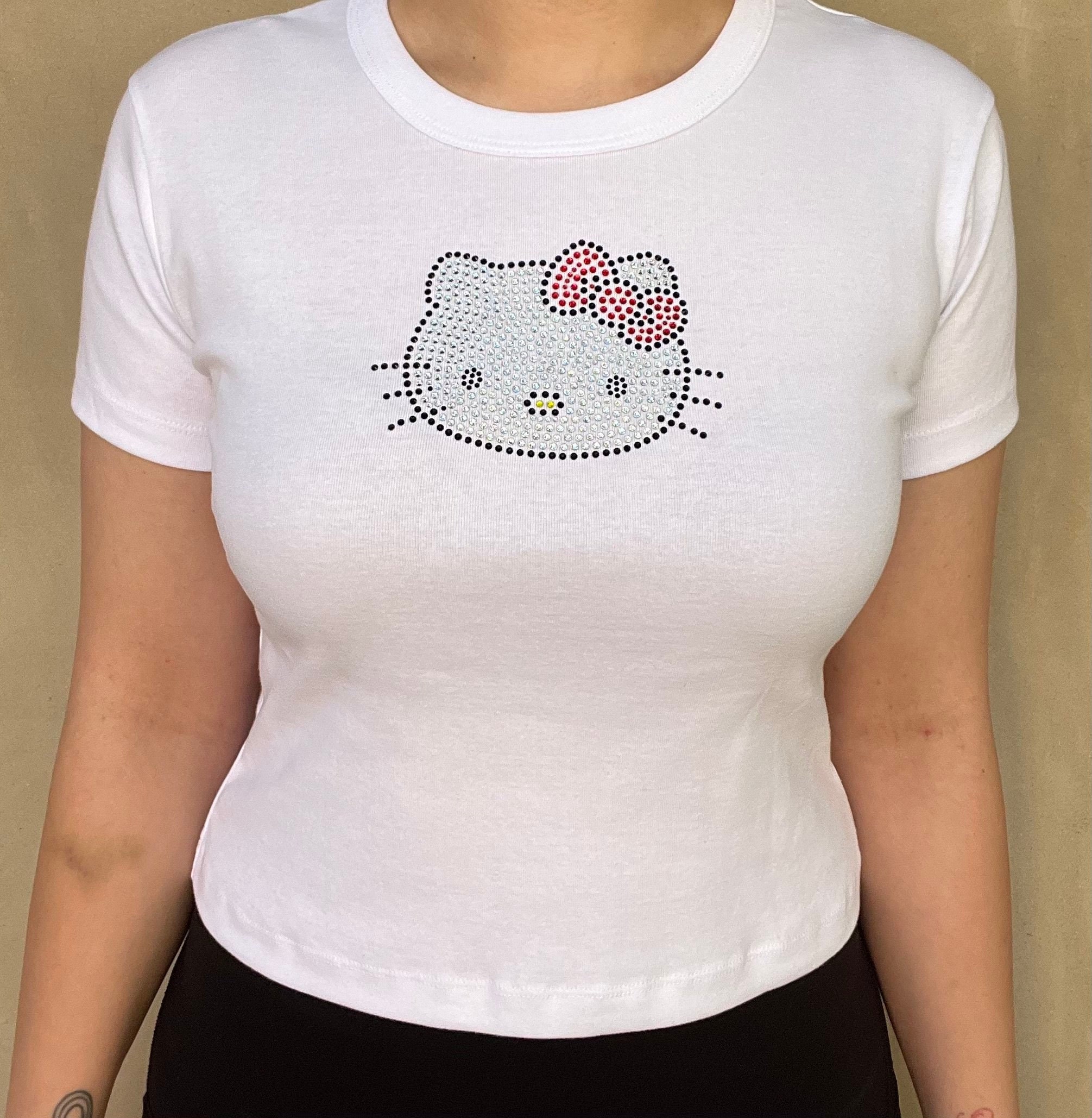 Hello Kitty Rhinestone Crop Top, Hello Kitty Birthday Gift