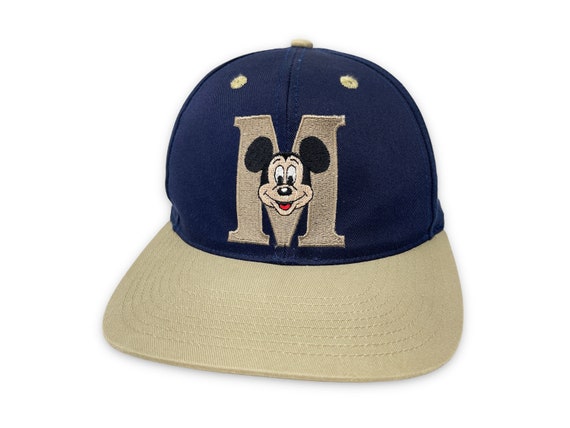 Vintage Mickey Mouse Hat 90s Snapback Cap Disney H10 - Gem