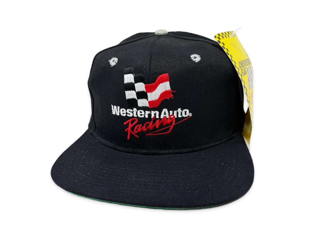 Retro Racing Hat Vintage Western Auto Racing Hat 90s NASCAR Darrell Waltrip Snapback Cap ...