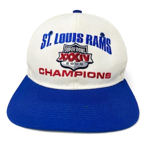 Vintage St Louis Rams Hat 2000 Super Bowl Champions Snapback Cap Low Profile Fit H10