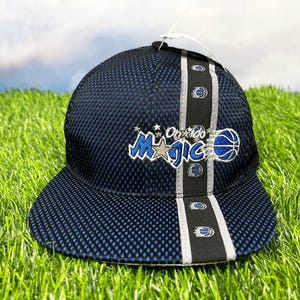 Vintage Orlando Magic Hat 90s Strapback Cap Net Drew Pearson NBA Low Profile Fit NOS H06