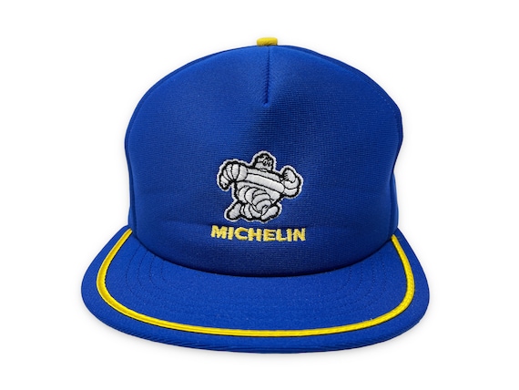 Vintage Michelin Man Hat 80s Snapback Cap Bibendu… - image 1