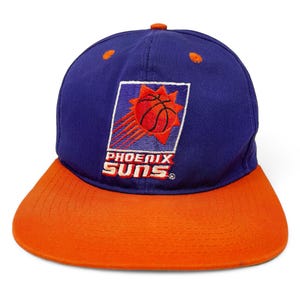 Vintage Phoenix Suns Hat 90s Snapback Cap NBA DISTRESSED H15