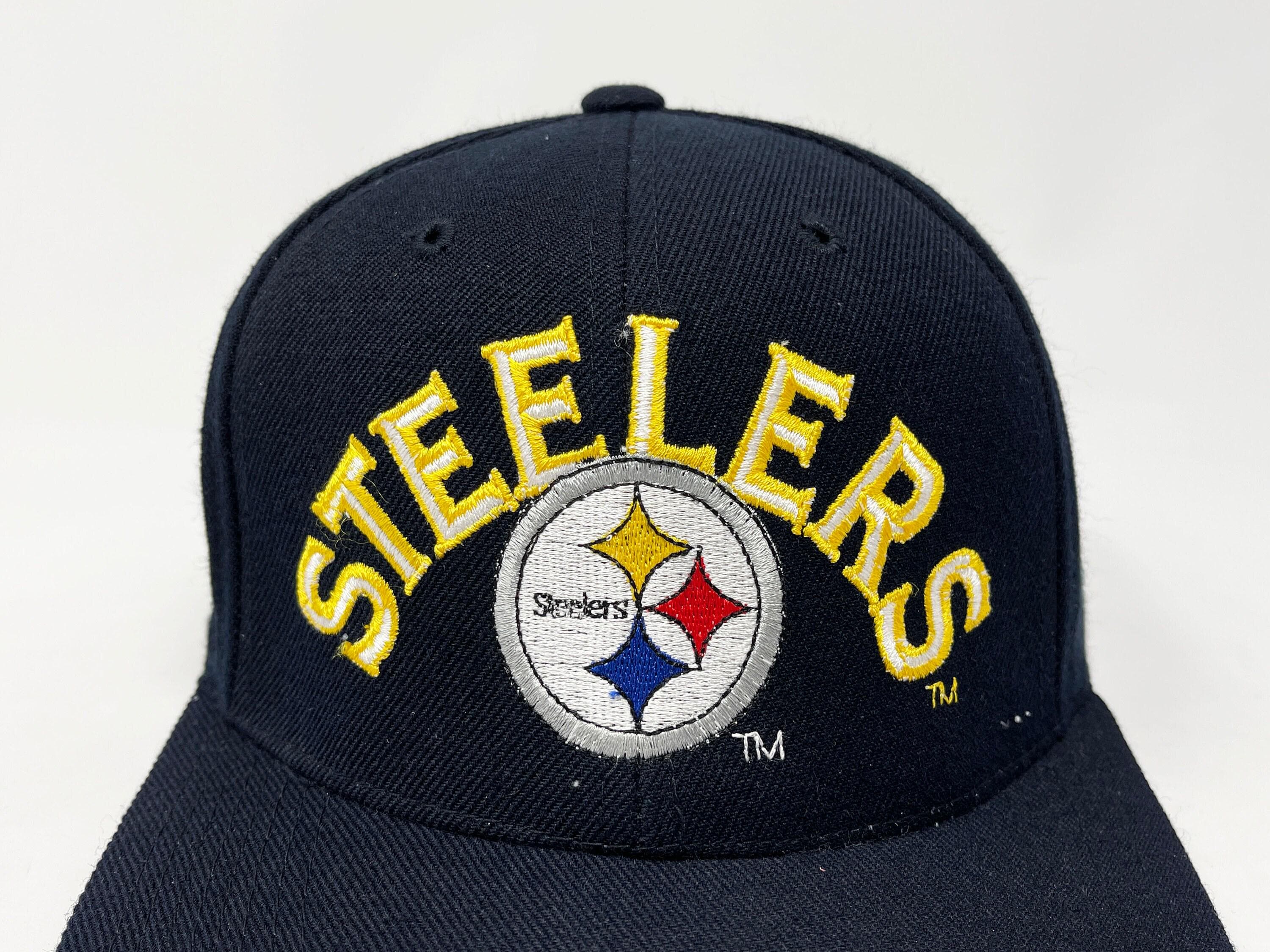 Vintage Pittsburgh Steelers Hat 90s 00s Fitted Cap Sports