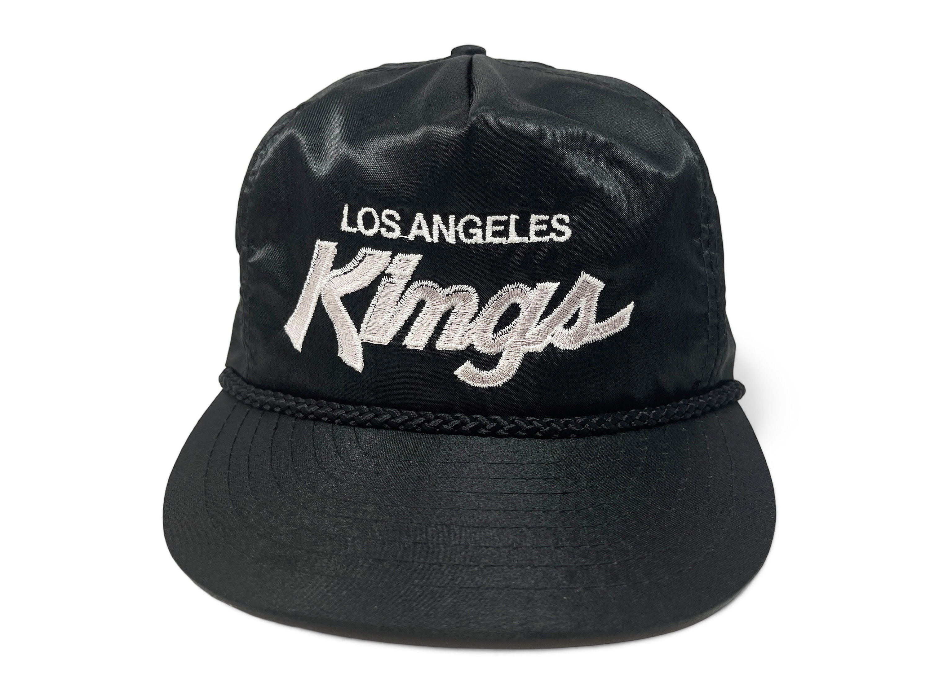 Vintage Los Angeles Kings Hat 80s 90s Nylon Zipperback Cap Vintage Los Angeles Kings Hat 80s 90s Nylon Zipperback Cap
