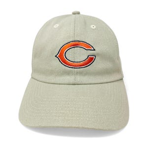 Vintage Chicago Bears Hat Y2K Khaki Strapback Cap NFL H11