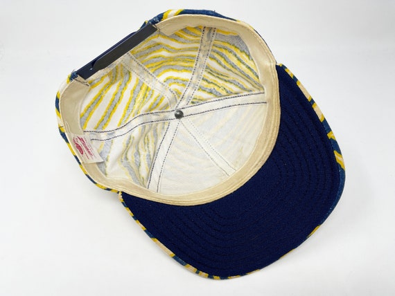 Vintage Michigan Wolverines Hat 80s 90s Zubaz Sna… - image 6