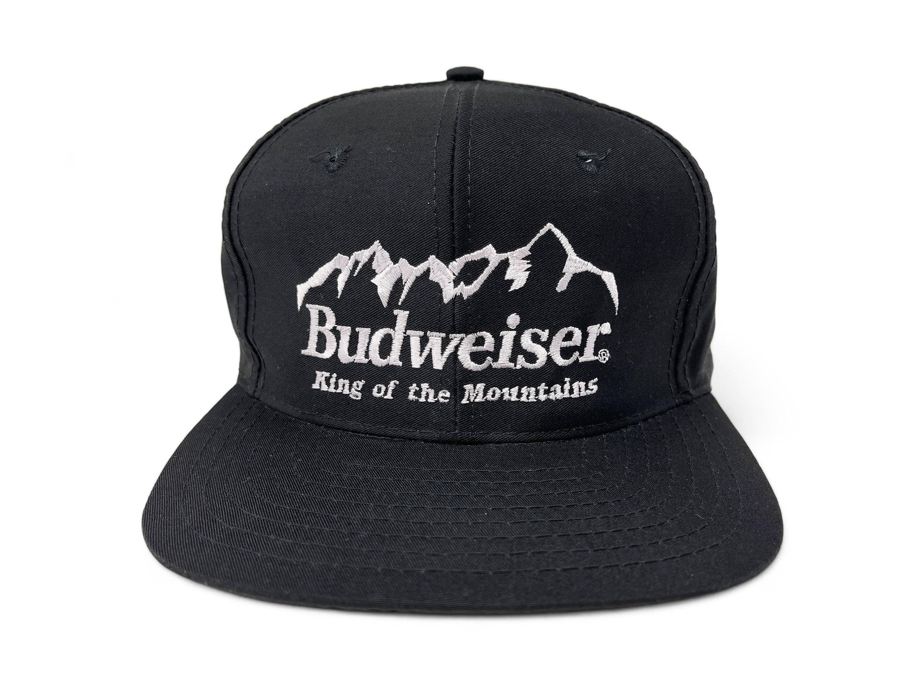 Vintage Budweiser Hat 90s Snapback Cap King of the Mountains Rocky