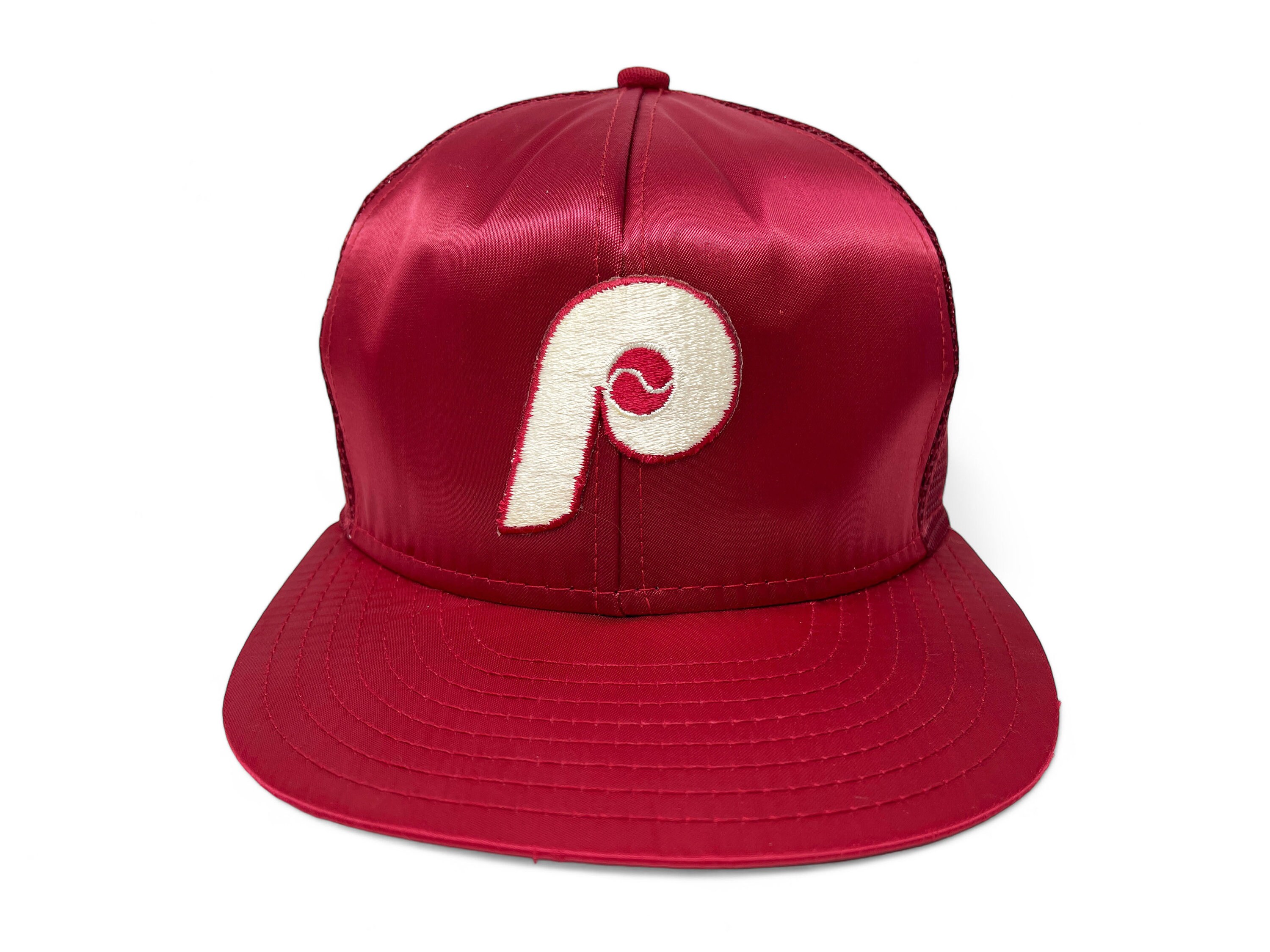 Vintage Philadelphia Phillies Hat 80s 90s Snapback Trucker Cap MLB