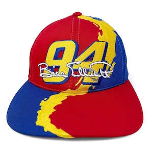 Vintage Bill Elliott Hat 90s NASCAR McDonalds Racing Team Snapback Cap Low Profile Fit H21