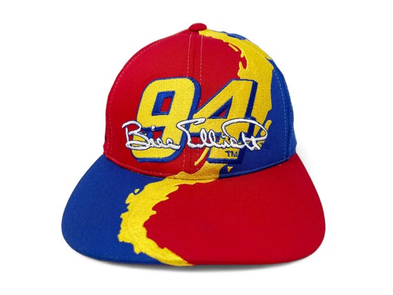 Vintage Bill Elliott Hat 90s NASCAR Mcdonalds Racing Team Snapback
