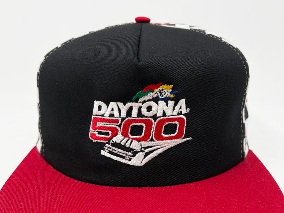 Vintage Daytona 500 Hat 90s NASCAR Snapback Cap R… - image 2