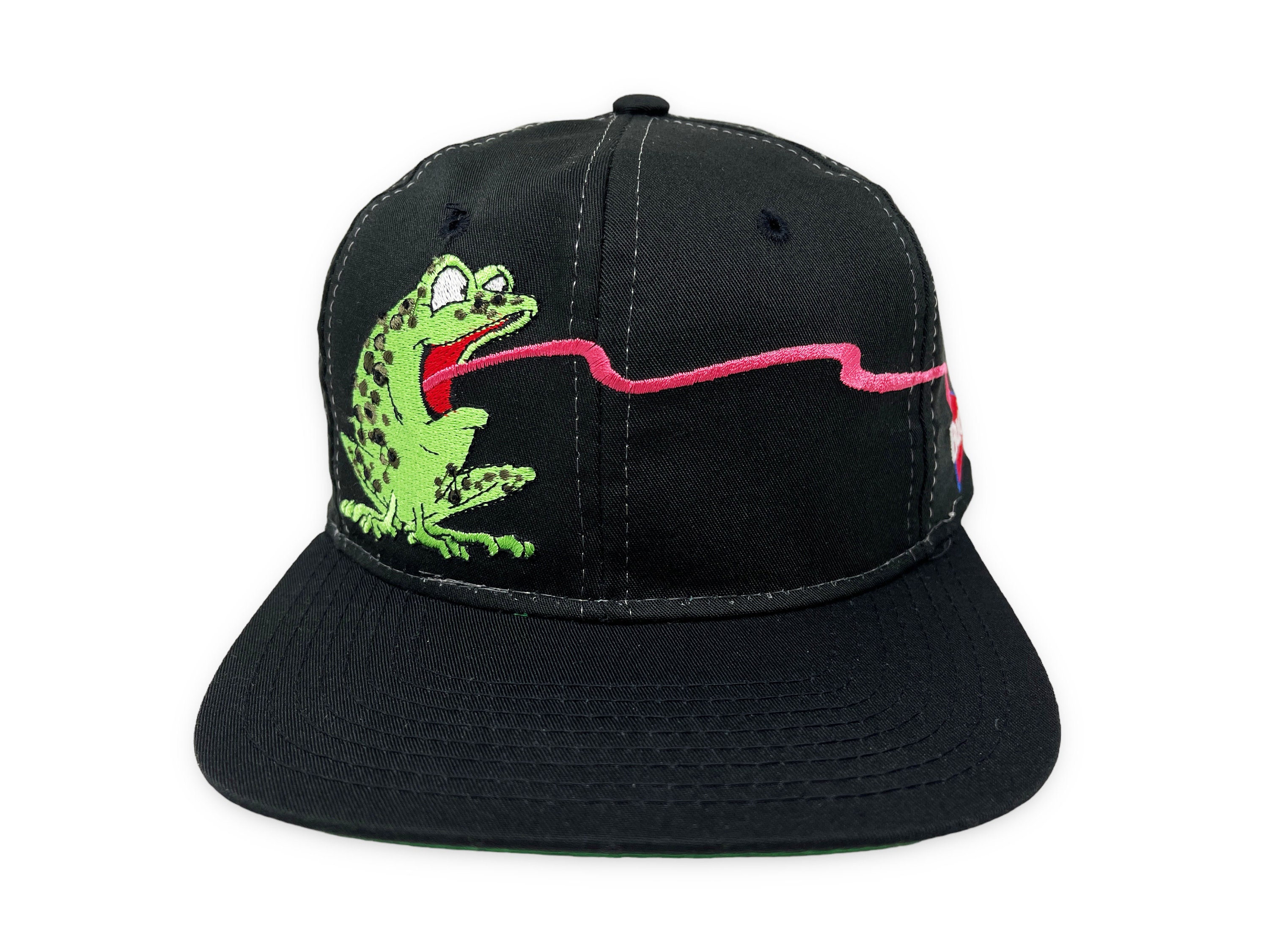 Vintage Budweiser Frogs Hat 90s Snapback Cap Mascot Beer H13