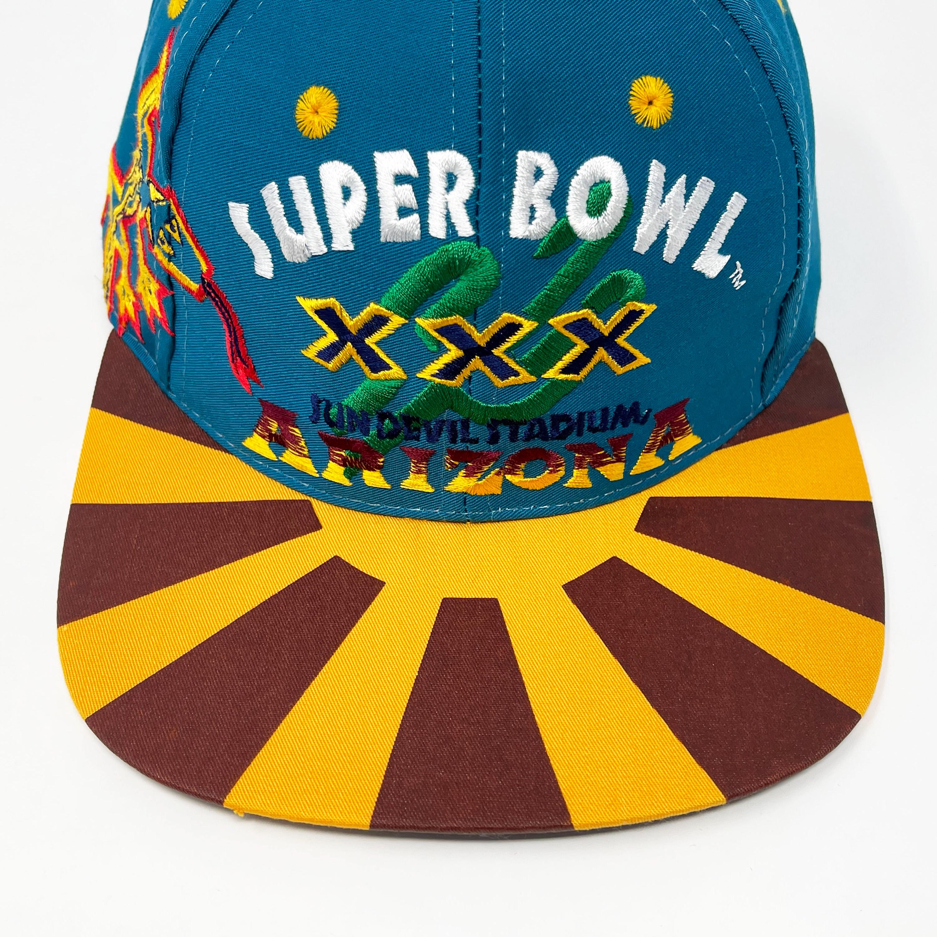 Vintage Super Bowl XXX Hat • 90s Snapback Cap Arizona Logo 7 • Low