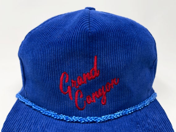 Vintage Grand Canyon Hat 80s 90s Corduroy Snapbac… - image 2