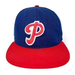 Vintage Philadelphia Phillies Hat 90s Fitted Cap Roman Throwback Wool Size 7 3/4 FLAWED H18