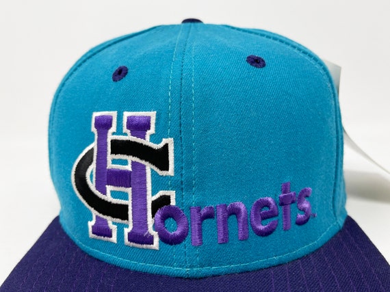 Vintage Charlotte Hornets Hat 90s Snapback Cap Ne… - image 2