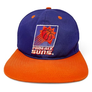 Vintage Phoenix Suns Hat 90s Snapback Cap NBA DISTRESSED H15