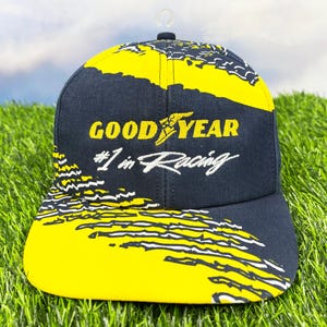 Vintage Goodyear Racing Hat 90s NASCAR Snapback Cap H08