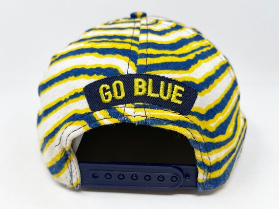 Vintage Michigan Wolverines Hat 80s 90s Zubaz Sna… - image 4