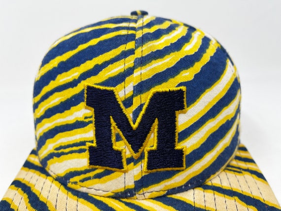 Vintage Michigan Wolverines Hat 80s 90s Zubaz Sna… - image 2