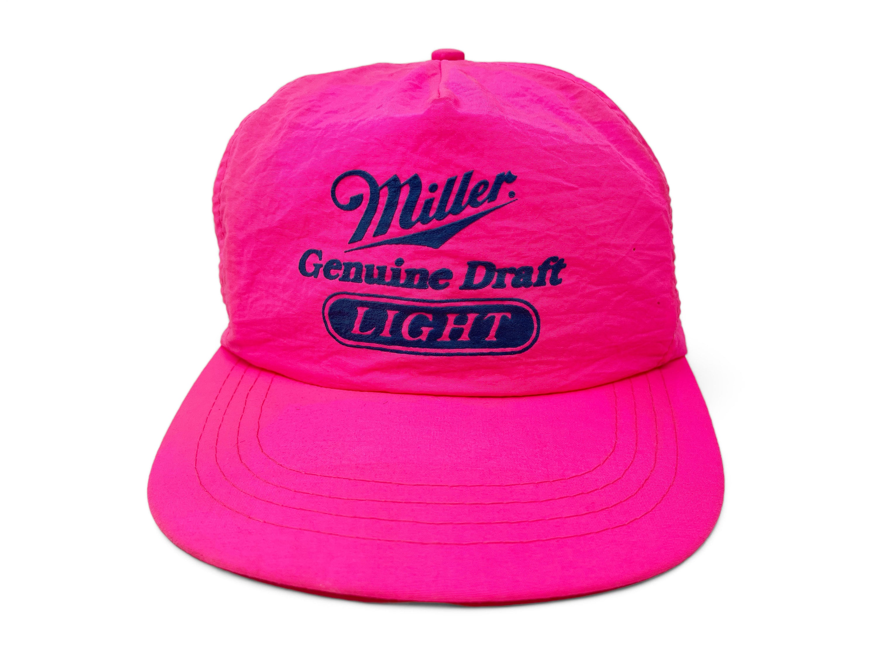 Vintage Miller Light Genuine Draft Hat 90s Beer Snapback Cap