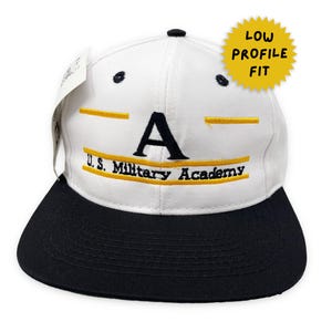 Vintage Army Hat 90s Snapback Cap NCAA Split Bar The Game US Military Academy Low Profile Fit H02