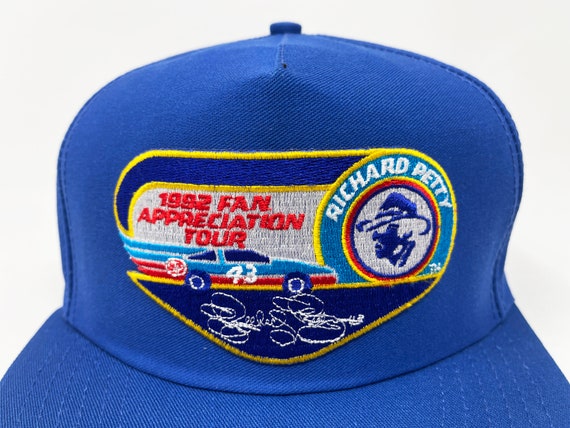 Vintage Richard Petty Hat 90s NASCAR Snapback Cap… - image 2