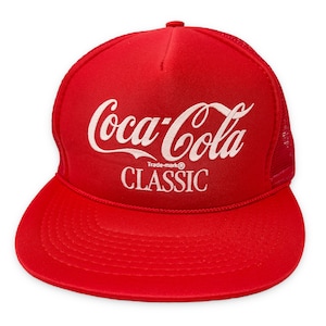 Vintage Coca Cola Classic Hat 80s 90s Trucker Snapback Cap Coke H17