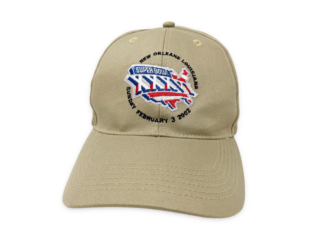 Vintage 2002 Super Bowl Hat Strapback Cap NFL Patriots Rams H15 - Etsy
